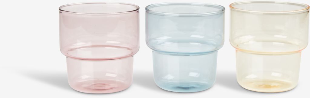 Drinking glass GERVIG D8xH8cm pack of 3 - JYSK