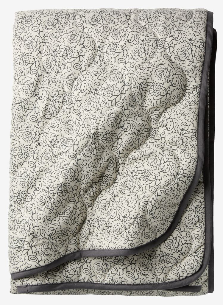 Quilted blanket SKAVGRAS 140x200 beige/grey - JYSK