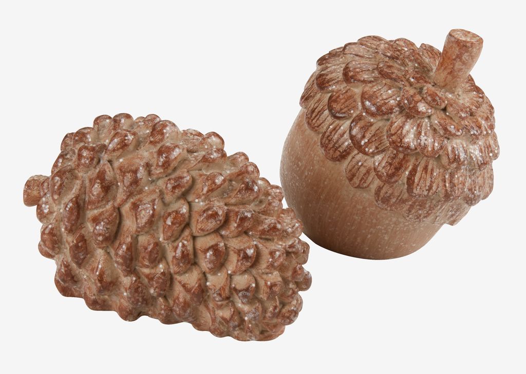 Cones SANDSTEN D5xH9cm pack of 2 - JYSK