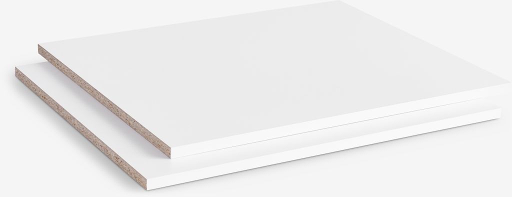 Shelves f/ LIMFJORDEN 3 doors 2pcs/pk white - JYSK