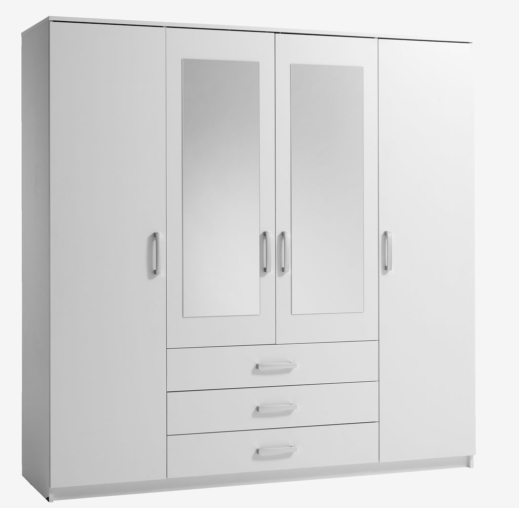 Wardrobe VELLERUP 200x200 combi white - JYSK