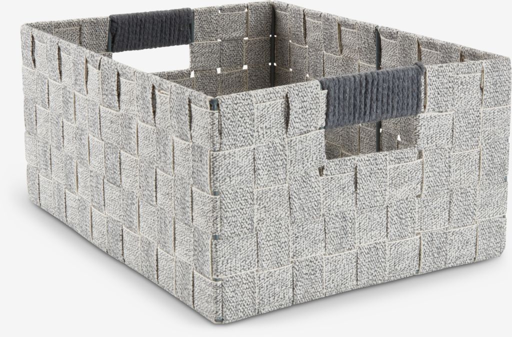 Basket HALVDAN W25xL33xH15cm grey - JYSK