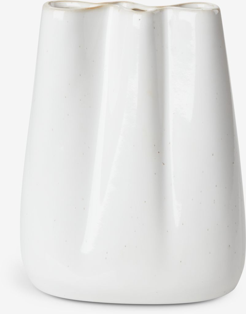 Vase CARLO W13xL8xH17cm grey - JYSK