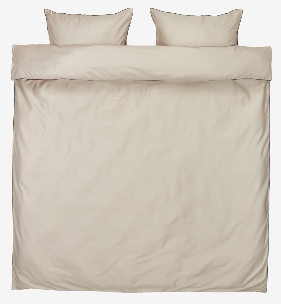 Sateen duvet cover set SANNA Double sand - JYSK