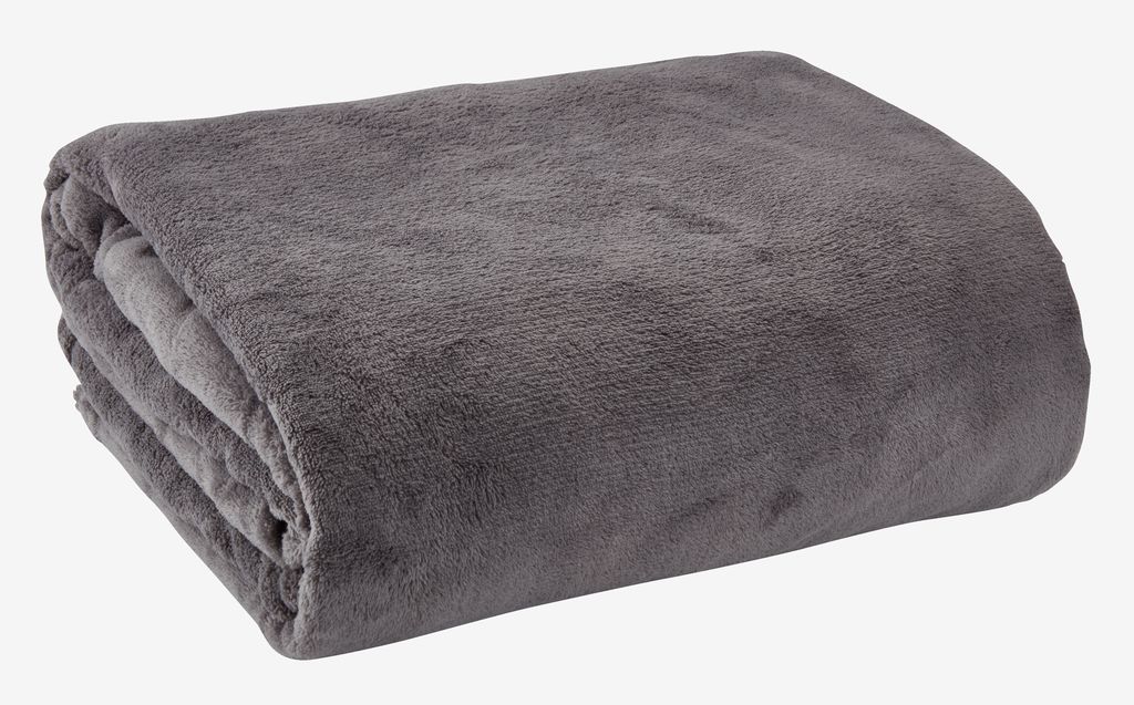 Fleece throw DRAGEHODE 140x200 grey - JYSK