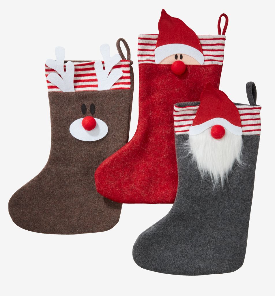 Christmas stocking HIMINROD W28xL50 felt - JYSK