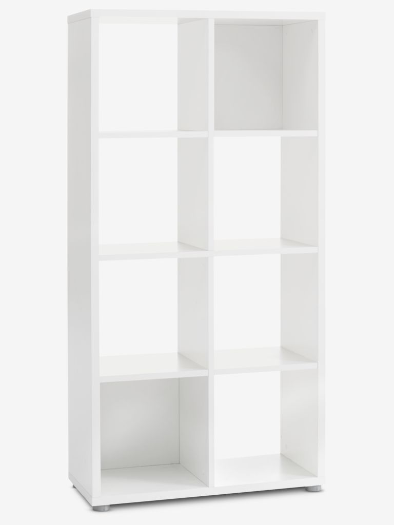 Room divider HALDAGER 8 shelves white - JYSK