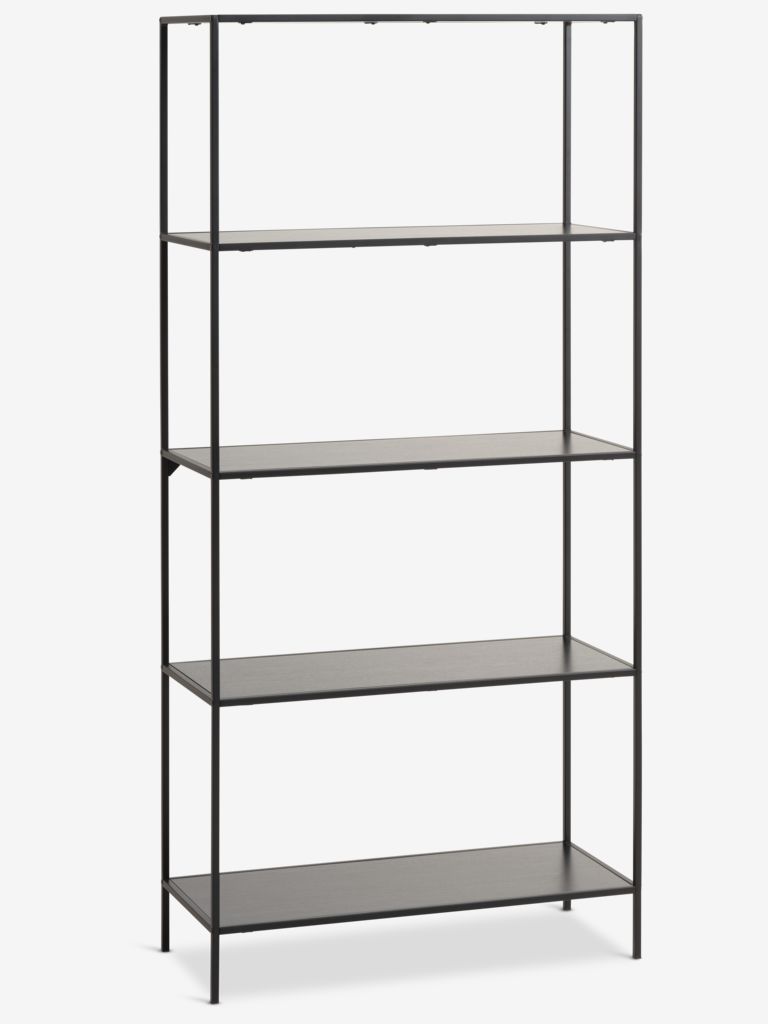Shelving unit HORBELEV 5 shelves wide black - JYSK