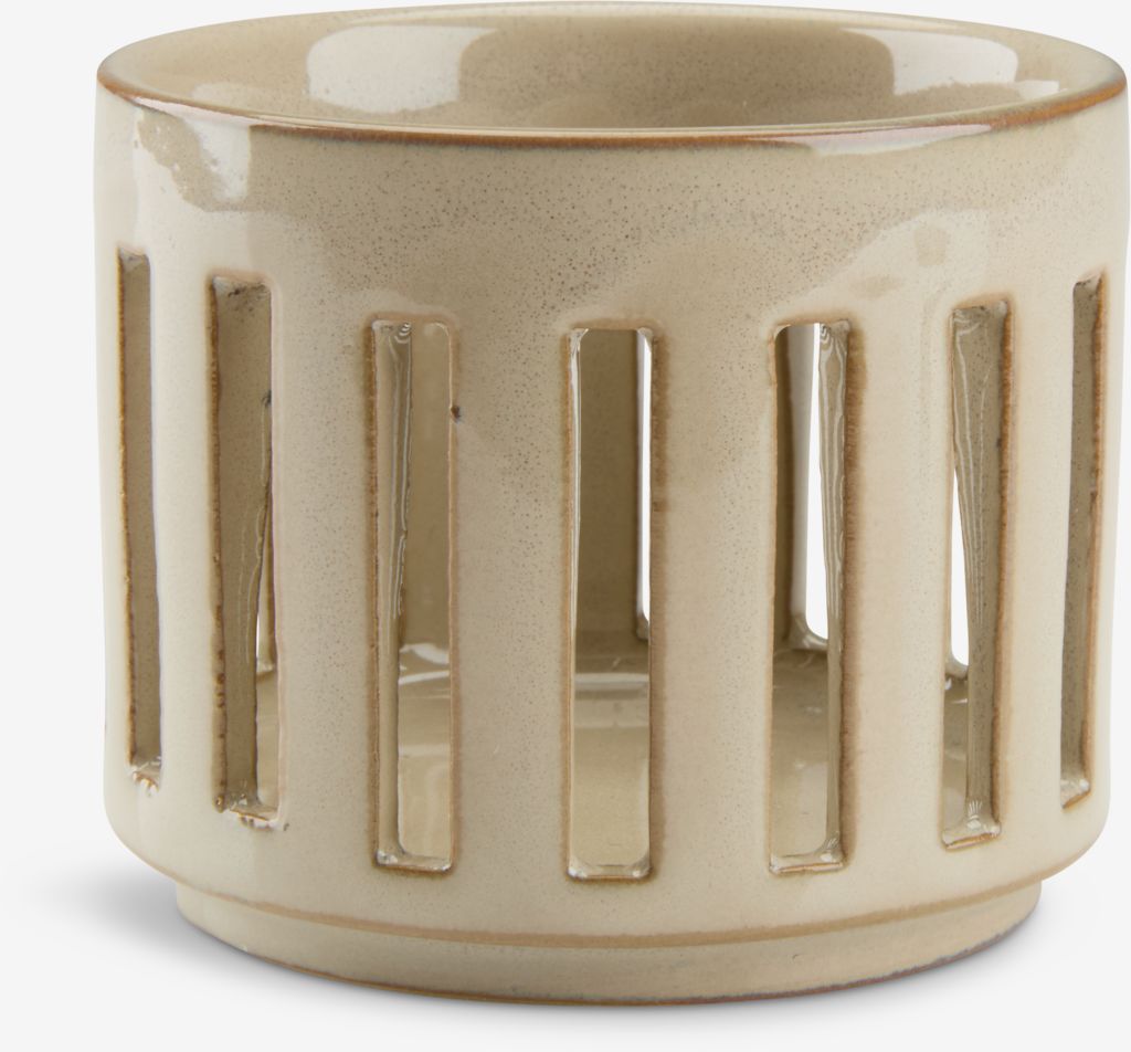 Tealight holder ANDERAS D8xH7cm sand - JYSK