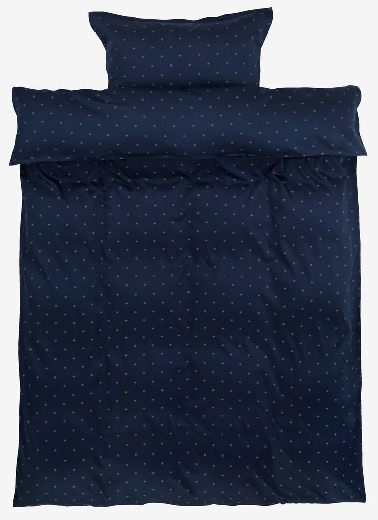 Sateen Duvet cover set STELLA Single blue - JYSK