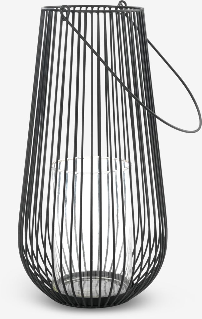 Lantern MELIAS D24xH46cm black - JYSK