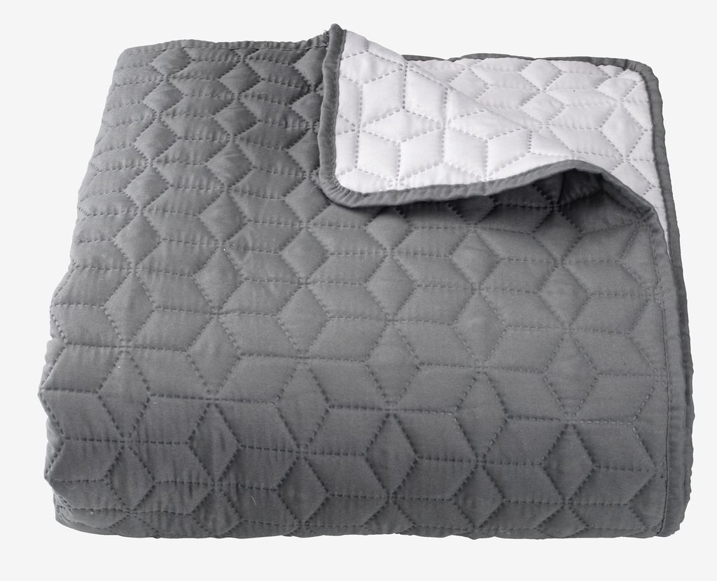 Bedspread ROSENTRE 160x220 grey - JYSK