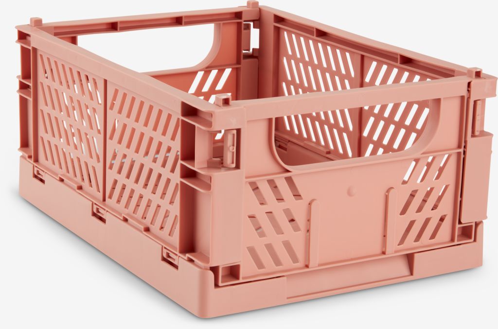 Basket MILAS W25xL34xH15 foldable coral - JYSK