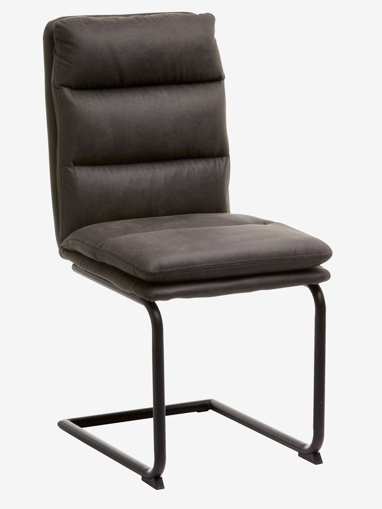 Dining chair ULSTRUP anthracite grey/black - JYSK