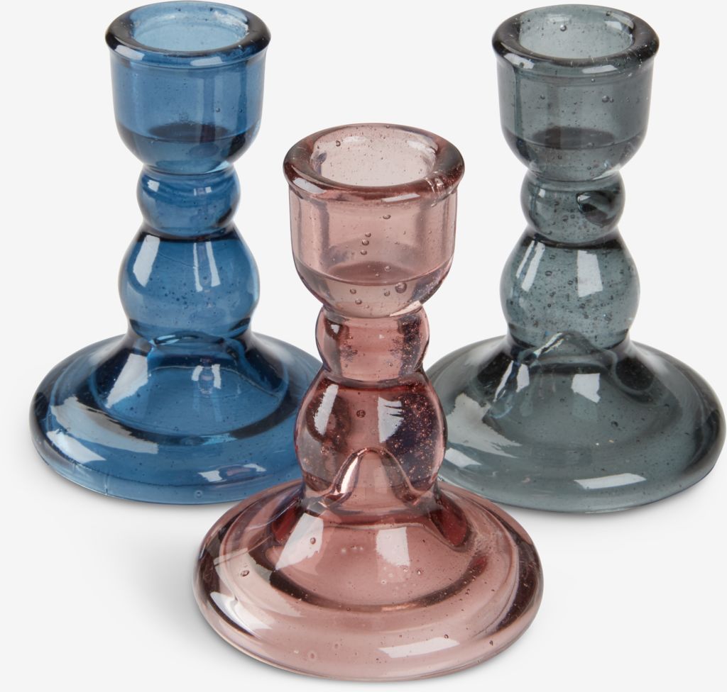 Candlestick TORLEK D7xH9cm assorted - JYSK
