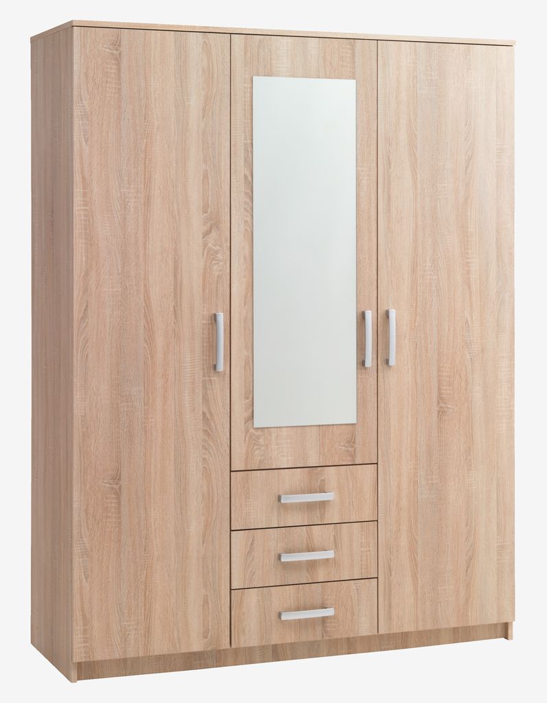 Wardrobe VELLERUP 151x200 combi oak - JYSK