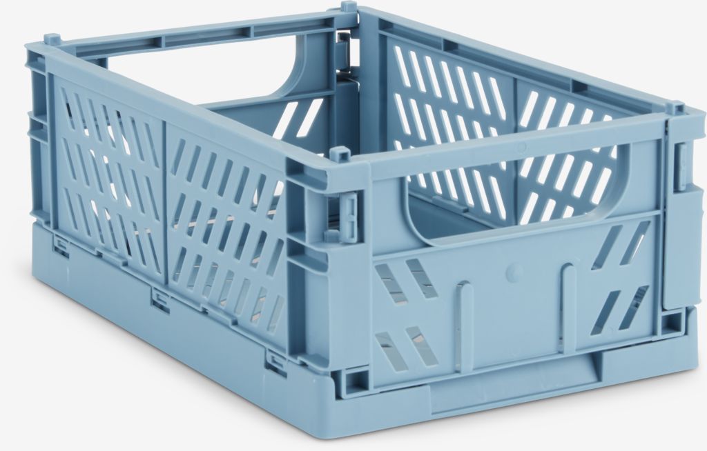 Basket MILAS W16xL25xH10 foldable blue - JYSK