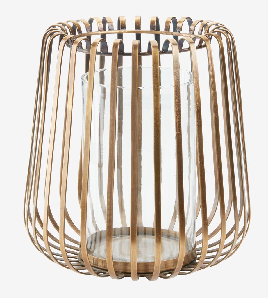 Hurricane FENJA D25xH26cm antique brass - JYSK