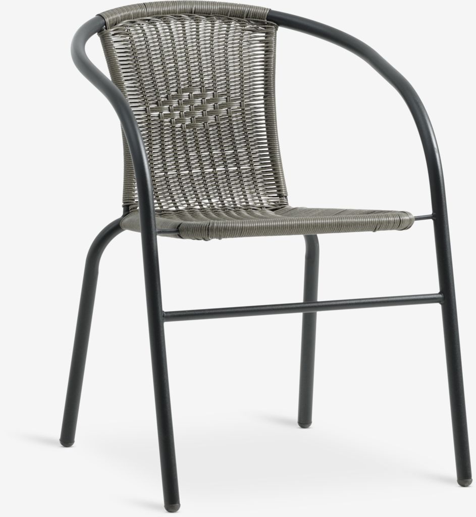 Stacking chair GRENAA black - JYSK