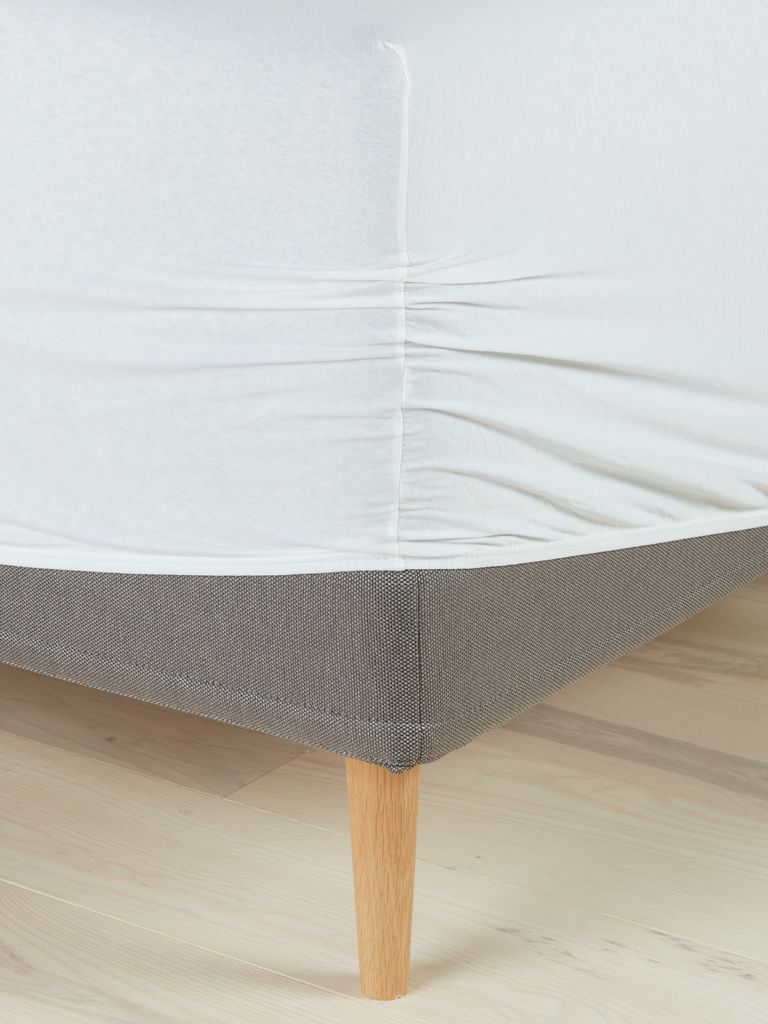 Jersey Fitted sheet JETTE Single white - JYSK