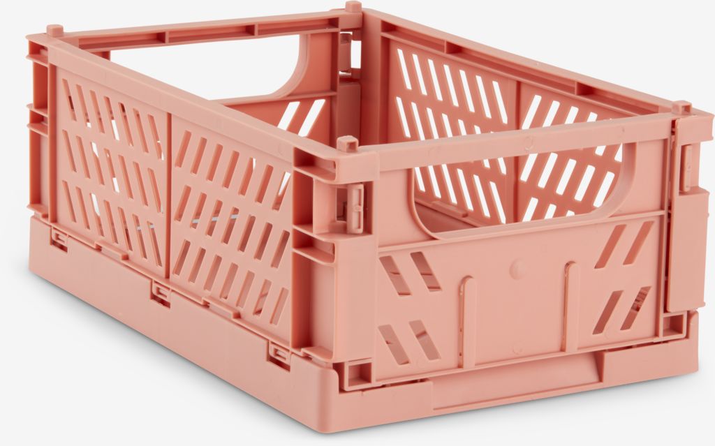 Basket MILAS W16xL25xH10 foldable coral - JYSK