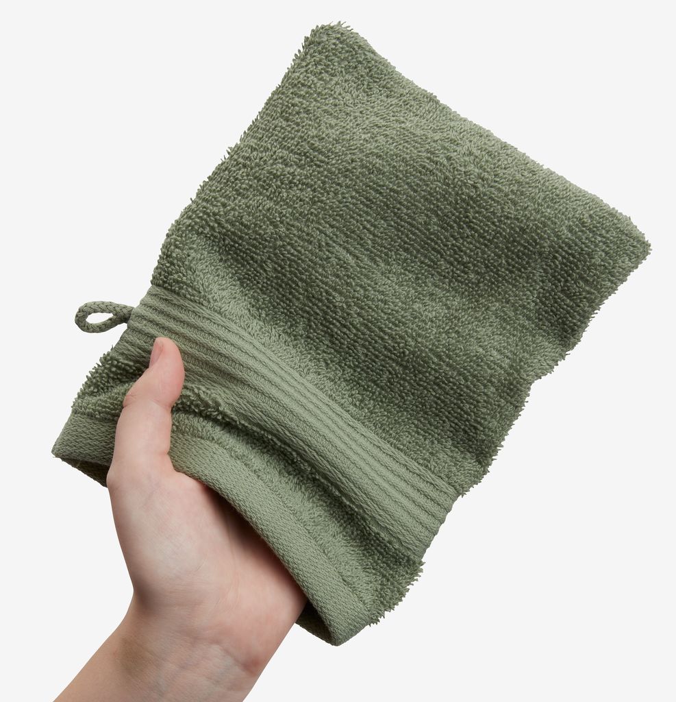 Wash glove KARLSTAD 15x20 army green - JYSK