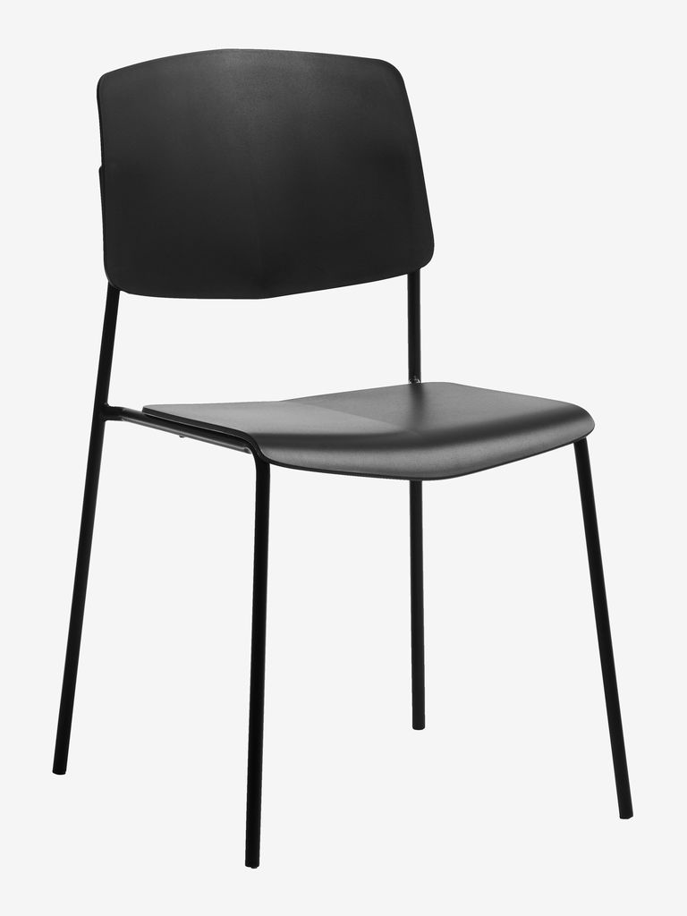 Dining chair STABY stackable black - JYSK