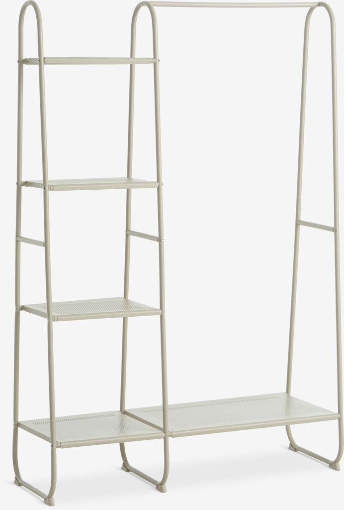 Hallway unit RAVNKILDE 4 shelves light sand - JYSK