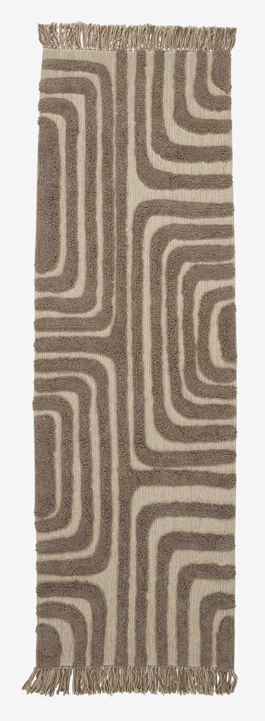 Rug BERGASTER 65x200 brown/beige - JYSK