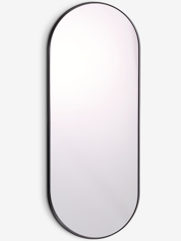 Mirror MARSTAL oval 40x100 black - JYSK