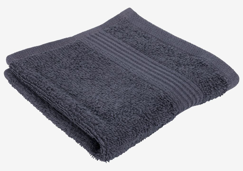 Face cloth KARLSTAD 28x30 dark grey - JYSK