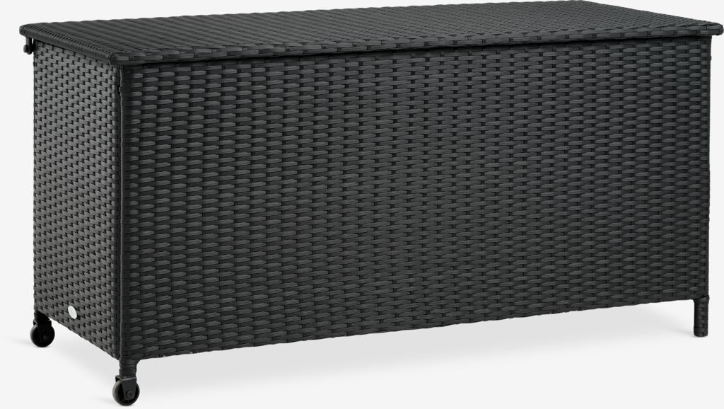 Cushion storage box YDERUP W133xH64xD55 black - JYSK