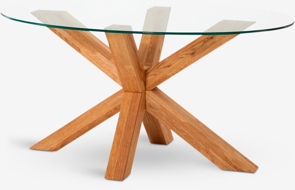 Coffee table AGERBY 60x100 glass/oak - JYSK