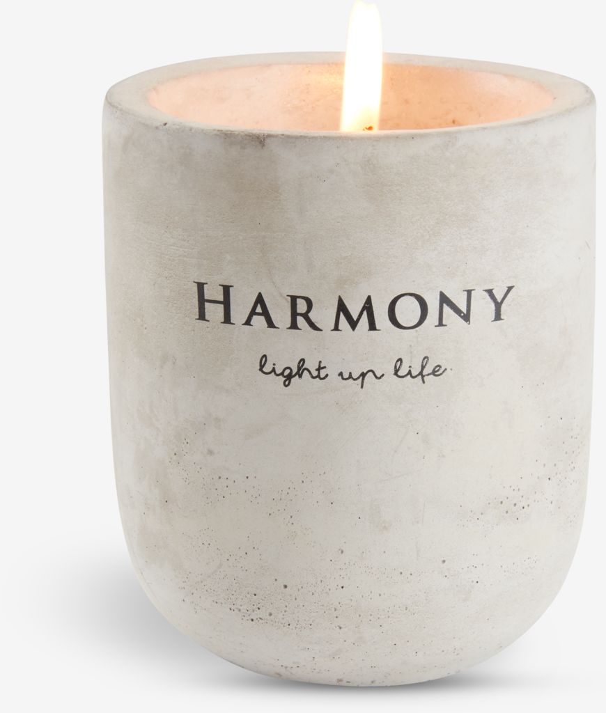 Candle BOSSE D8xH9cm light grey - JYSK