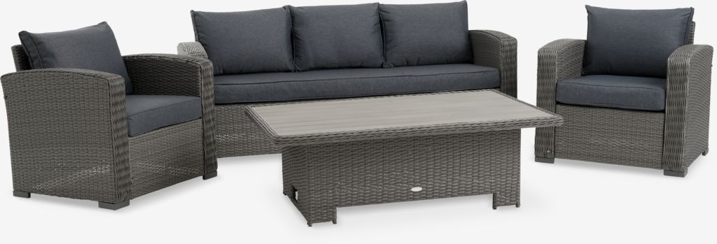 Lounge set VEMB 5-seater grey - JYSK