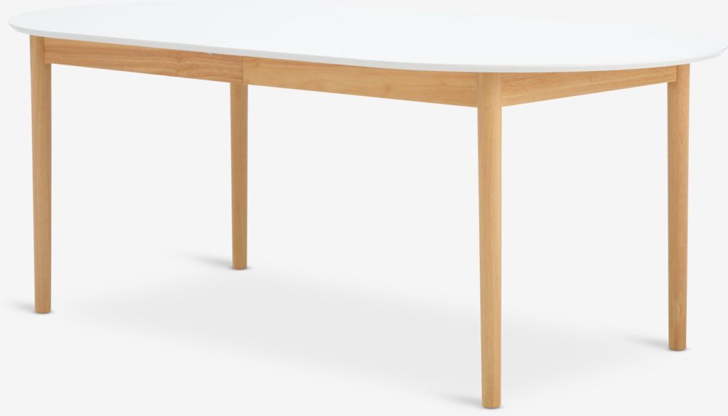 Dining table MARSTRAND 100x200/280 white/natural - JYSK