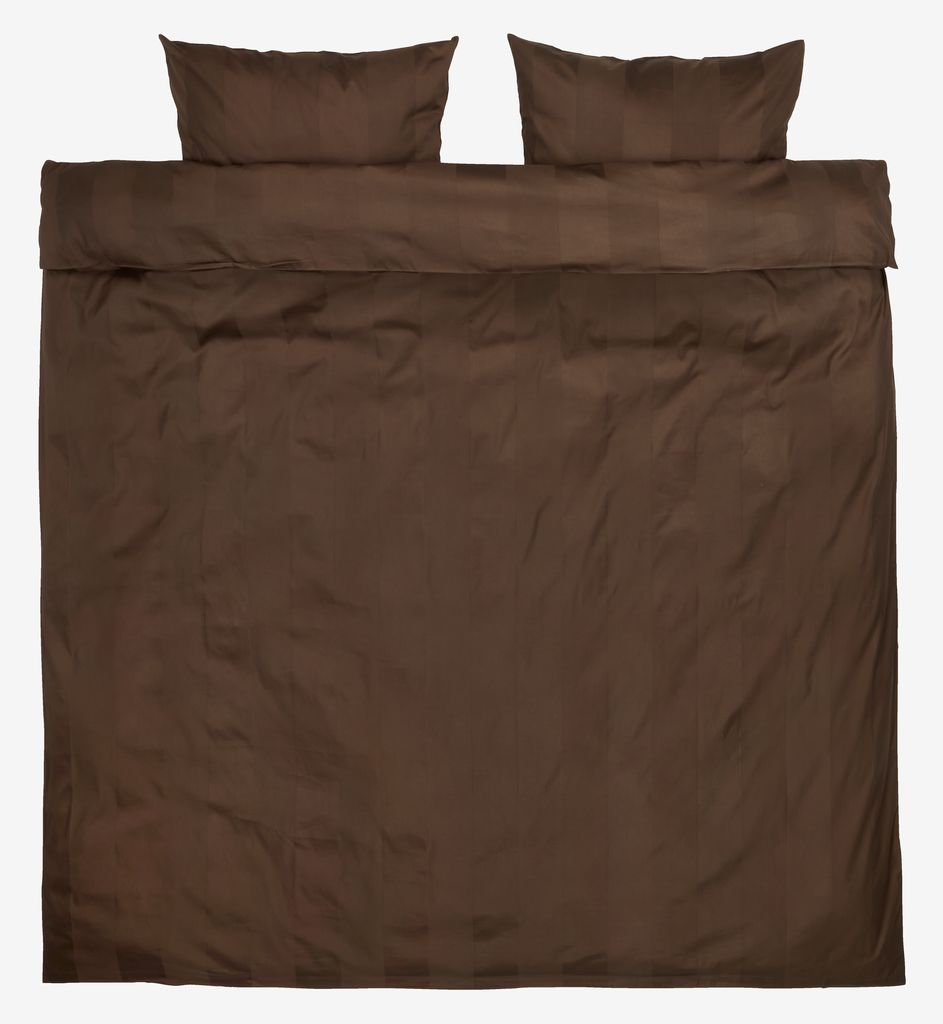 Sateen duvet cover set BARBO Double brown - JYSK