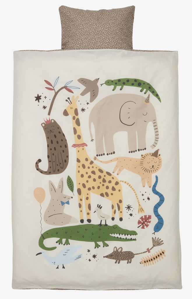 Junior duvet cover set SOLFRID 100x140 brown - JYSK