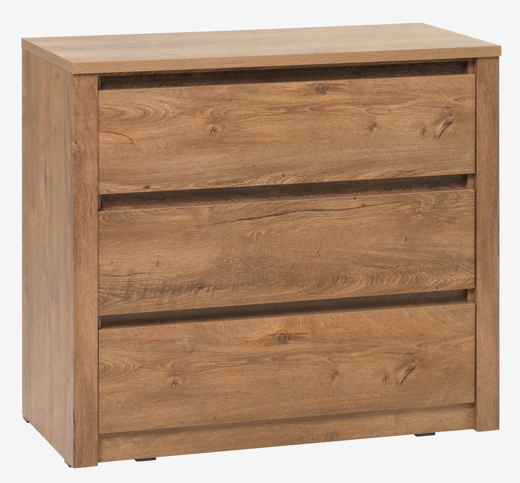 3 drawer chest VEDDE wild oak - JYSK