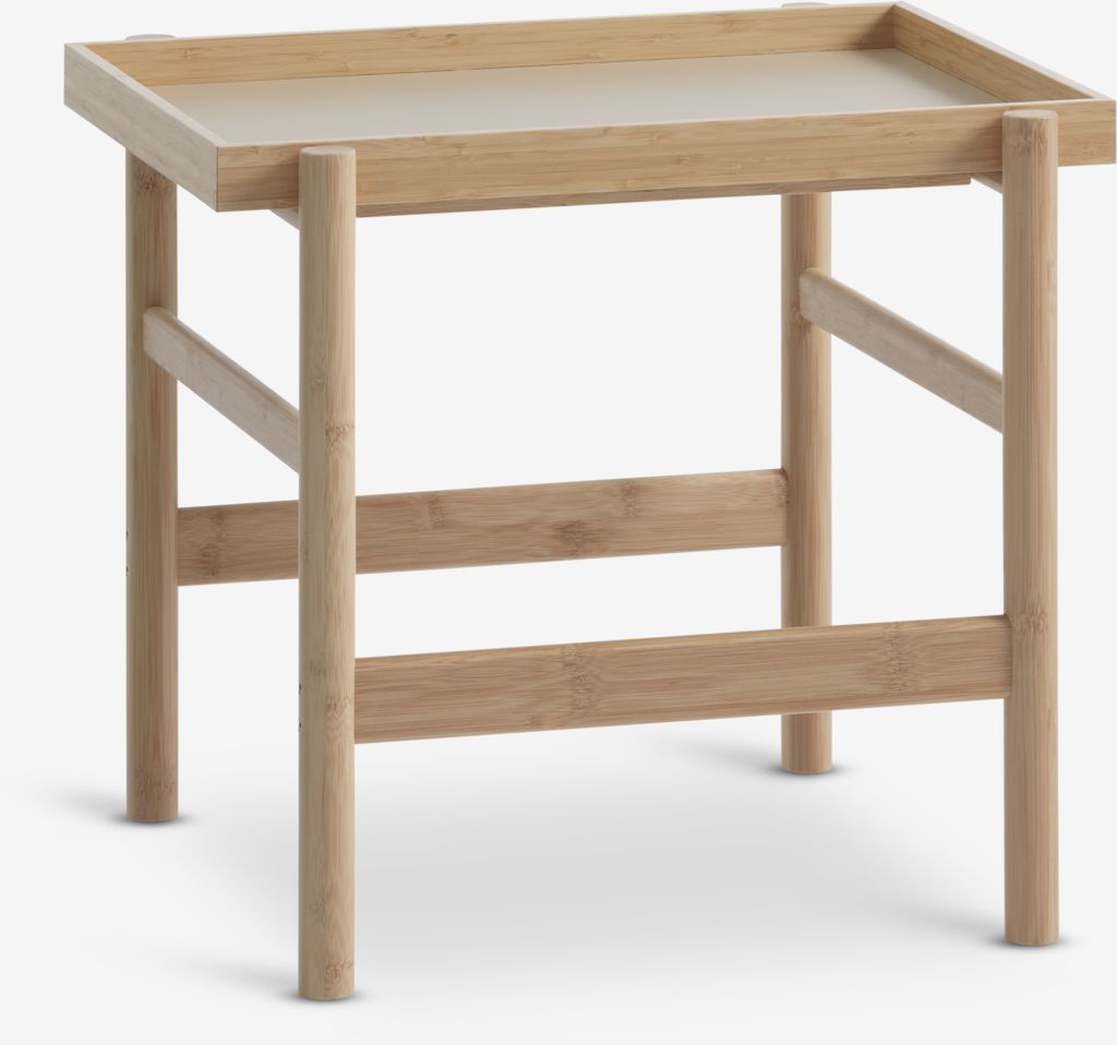 End table STIGE 46x50 cream/natural - JYSK