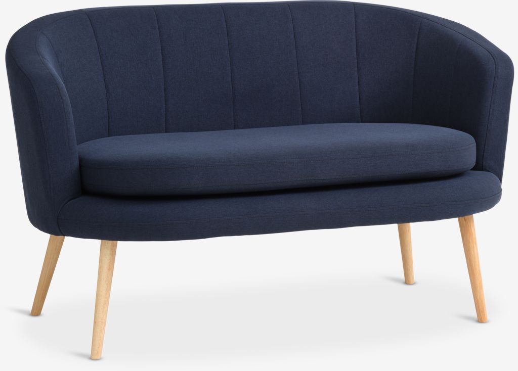 Sofa GISTRUP 2 seater dark blue fabric - JYSK