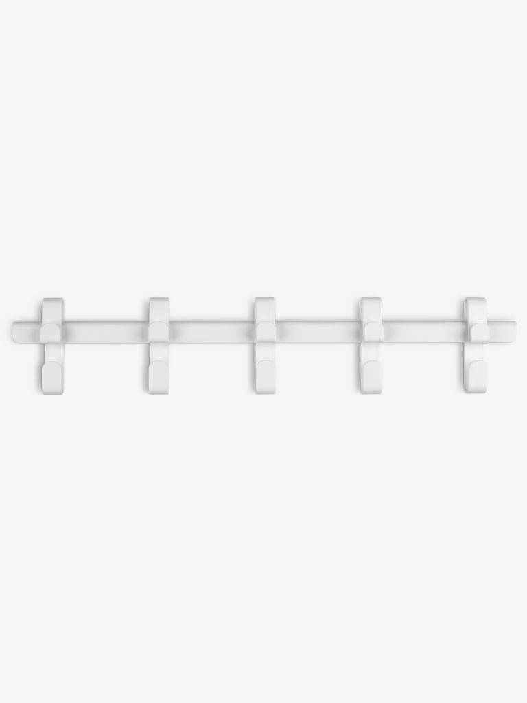 Coat rack GALSTED 5 hooks white - JYSK