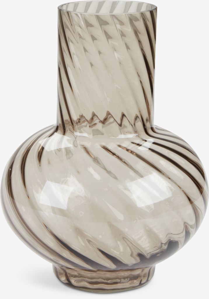 Vase VILLY D17xH23cm grey - JYSK