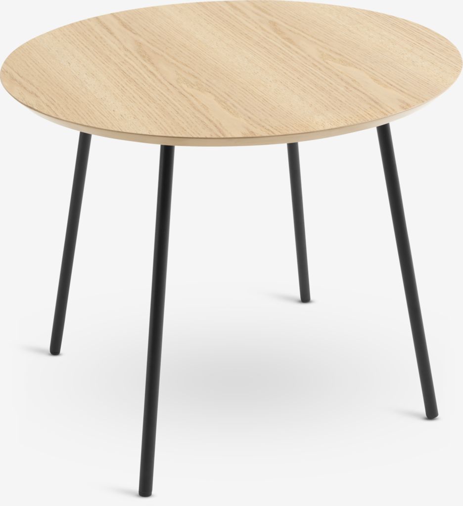 End table NYBO D55 oak colour/black - JYSK