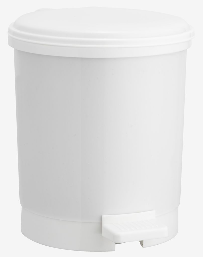 Pedal bin UTBY 3L plastic white - JYSK