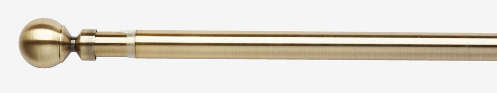 Curtain pole PRESTINE BALL 120-210cm antique brass - JYSK