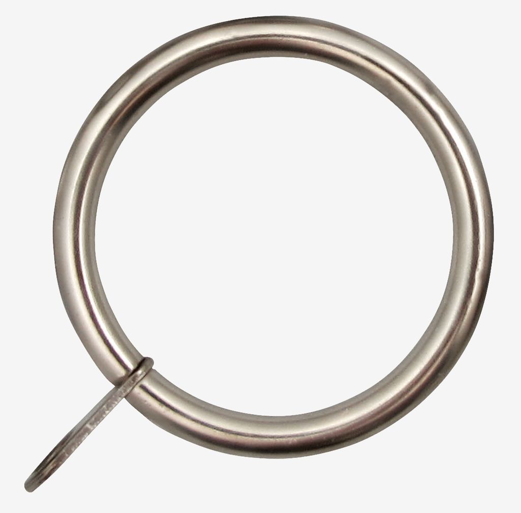 Curtain rings PRESTINE pack of 8 silver - JYSK