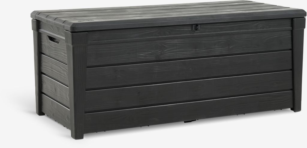 Cushion storage box SVENDBORG W145xH60xD69 dark grey - JYSK
