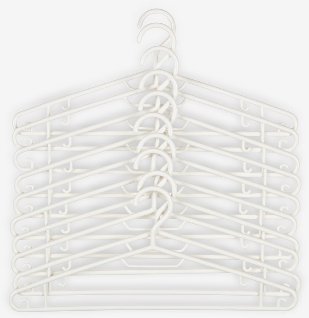 Hangers SIGBRANDT white pack of 10 - JYSK