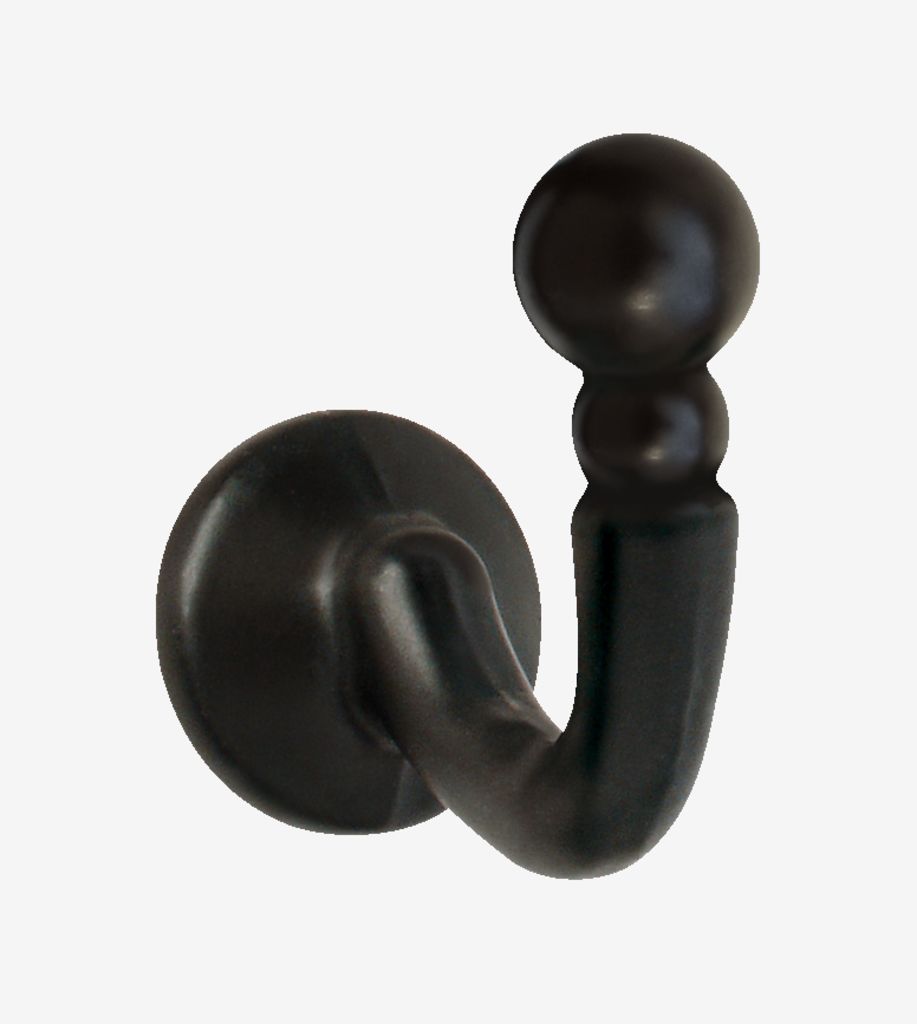 Tie-back hook PALMA pack of 2 black - JYSK